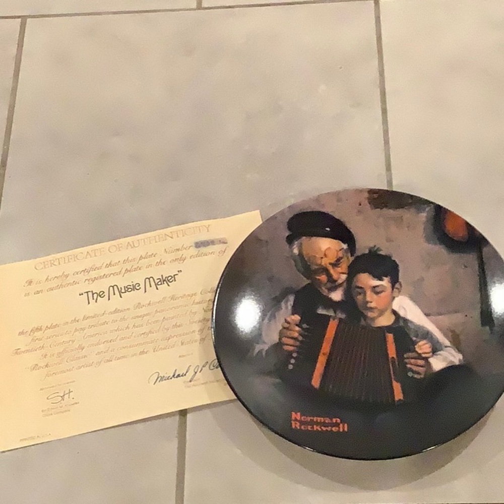 Norman Rockwell plate